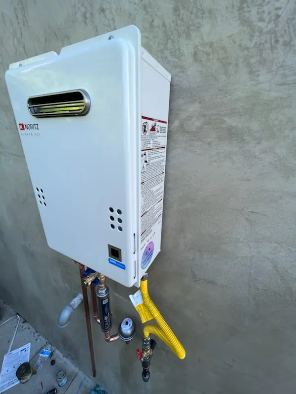 Tankless water heater installation for Uphams Corner - Jones Hill homes